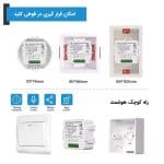 رله 3 کاناله هوشمند تویا با قابلیت گذاشتن در قوطی کلید مکانیکی
