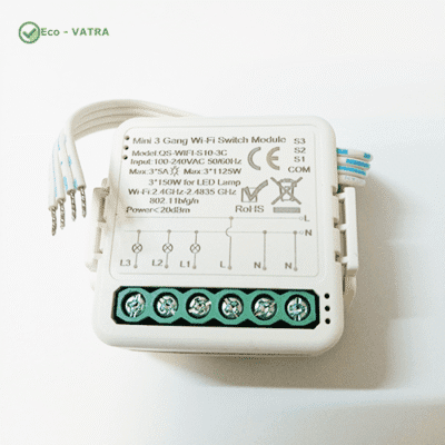 سوئیچ هوشمند 3 کاناله پشت کلیدی WiFi تویا Tuya