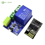 ماژول رله با وای‌فای ESP8266 به همراه سوکت ESP-01S