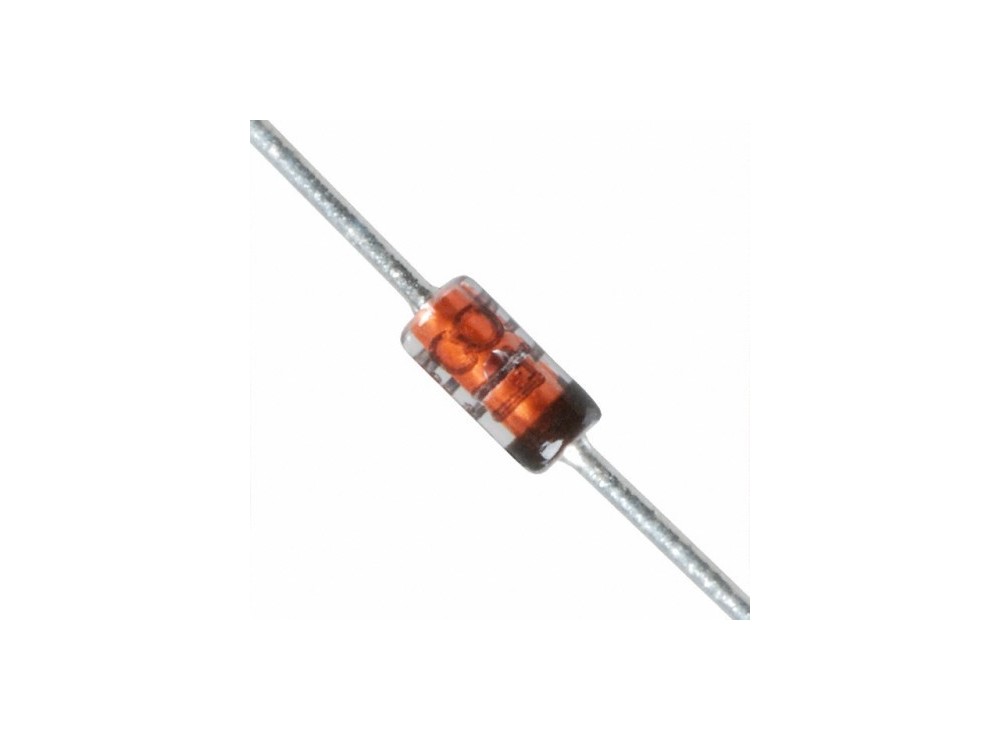0301 دیود سوئیچینگ سریع 1N4148 پایهدار 100V 150mA پکیج DO-35 - Image 1