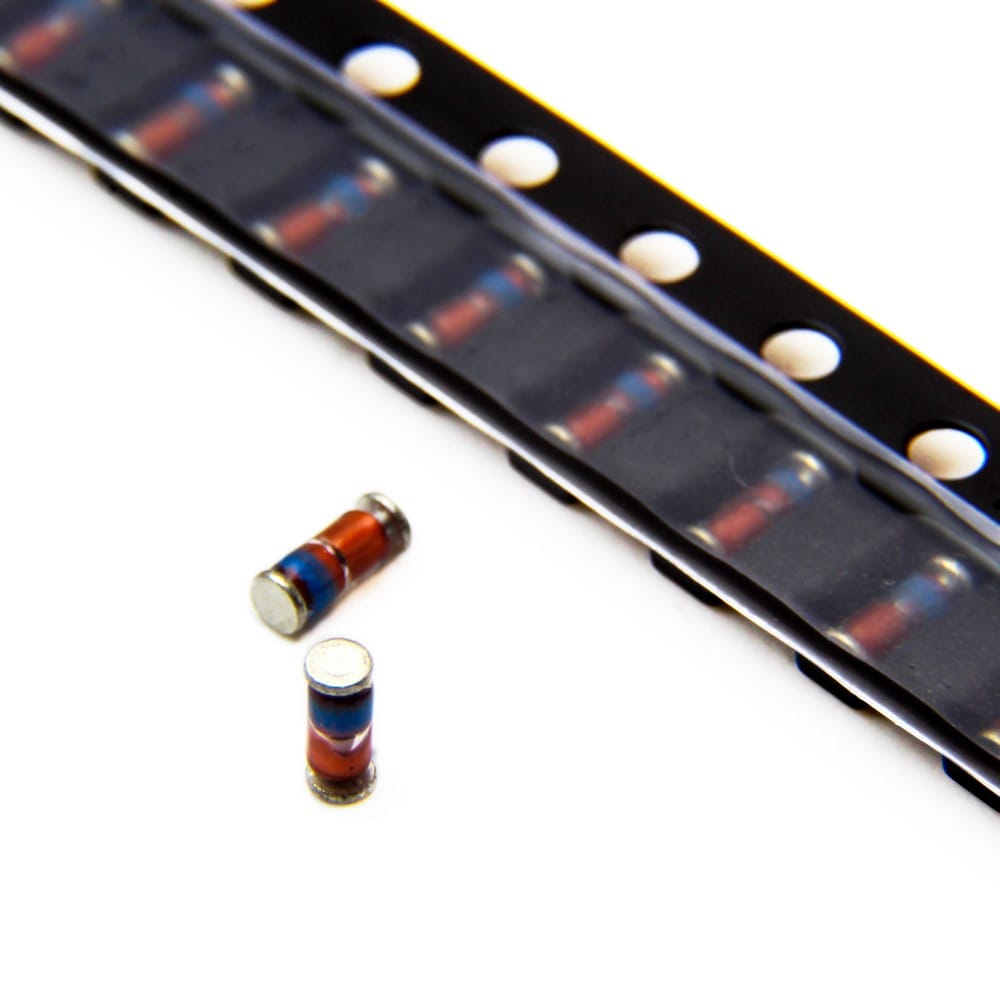 0401 دیود سوئیچینگ سریع LL4148 معادل 1N4148 SMD پکیج MiniMELF 100V 150mA - Image 1