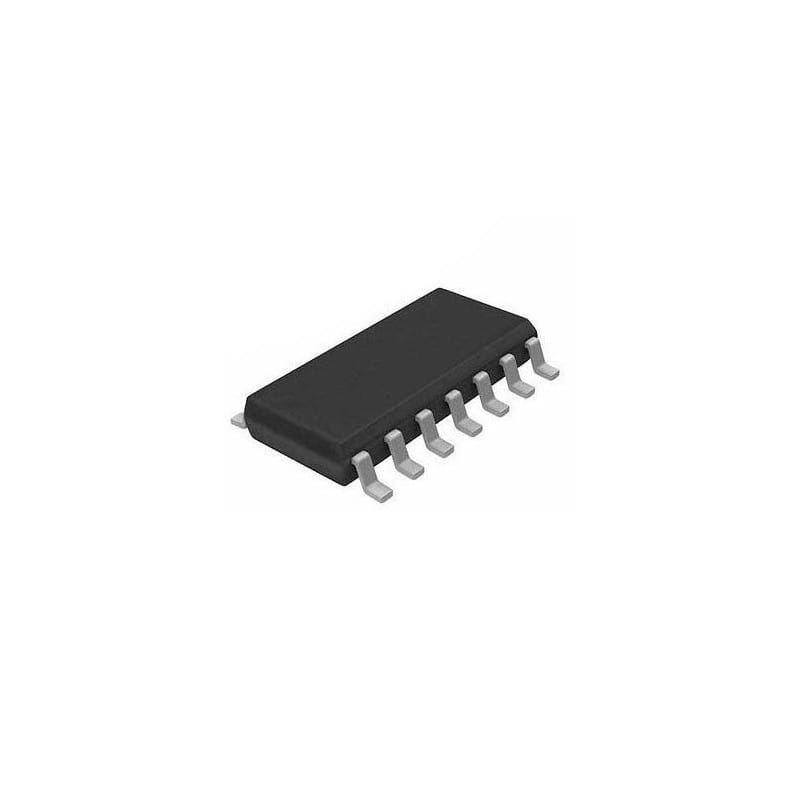 0901 آیسی 74HC04 SMD شش گیت NOT پکیج SO-14 - Image 1