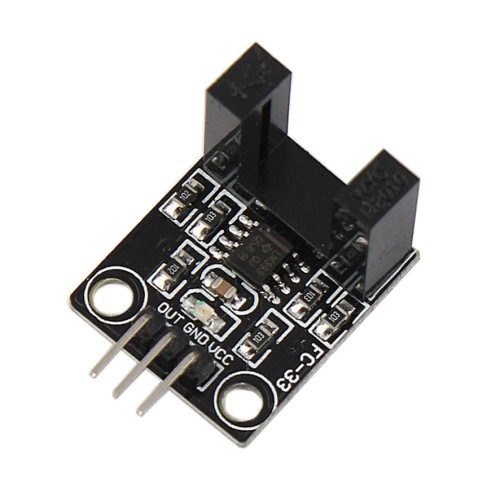 optocouple-FC-33 LM293 ماژول اپتوکانتر شمارنده نوری FC-33 با آیسی LM393 | Optical Counter Sensor Module - Image 1