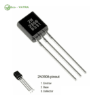 ترانزیستور 2N3906 PNP-DIP- پکیج TO-92