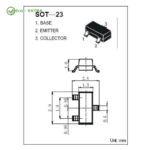 ترانزیستور MMBT3904 NPN-SMD- پکیج SOT-23 - Image 2