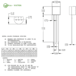 ترانزیستور SS8550 PNP-DIP- پکیج TO-92 - Image 2