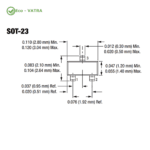ترانزیستور SS8550 PNP -SMD- پکیج SOT-23 - Image 2