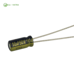 خازن Capacitor 10uF 50V hl 8000H- mm5*11-DIP- مشکی طلایی