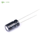 خازن Capacitor 220uF 16V Ordinary-7*6.3 mm-DIP مشکی سفید - Image 2