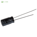 خازن Capacitor 220uF 16V Ordinary-7*6.3 mm-DIP مشکی سفید - Image 3