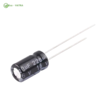خازن Capacitor 220uF 16V Ordinary-7*6.3 mm-DIP مشکی سفید