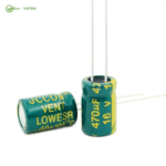 خازن Capacitor 470uF 16V -12*6mm - DIP سبز طلایی - Image 2