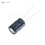 خازن Capacitor 470uF 16V - 8*7mm - DIP مشکی سفید - Image 2