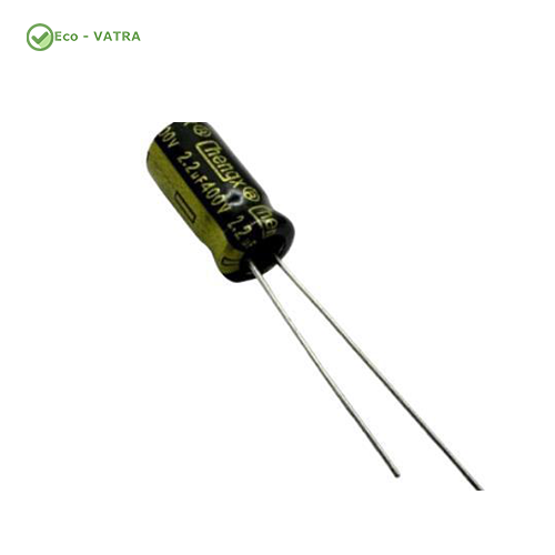 خازن-mCapacitor-2.2uF-400V-gl-5000H---6.39mm-DIP-مشکی-طلایی خازن mCapacitor 2.2uF 400V gl 5000H- 6.3*9mm DIP مشکی طلایی - Image 1
