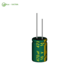 خازنCapacitor 470uF 16V High Frequency-12*8mm- DIP سبز طلایی - Image 3