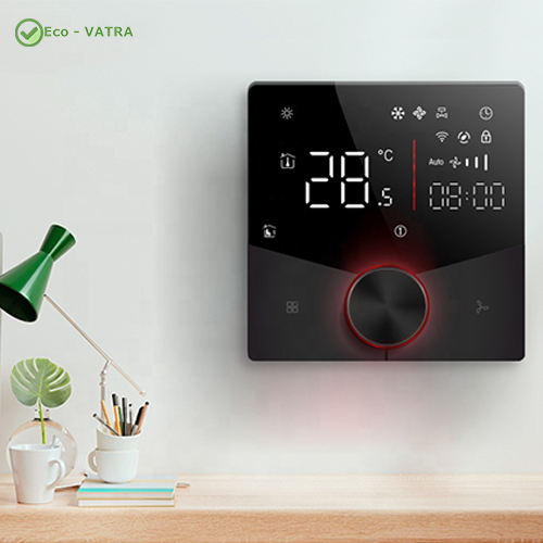 کلید هوشمند ترموستاتیک 2Pipe زیگبی با پیچ تنظیم دما-Tuya-Zigbee