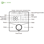 کلید هوشمند ترموستاتیک 2Pipe زیگبی با پیچ تنظیم دما-Tuya-Zigbee - Image 5