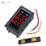 آمپرمتر ولتمتر DC روپنلی 50 آمپر 0V-100V شانت خور